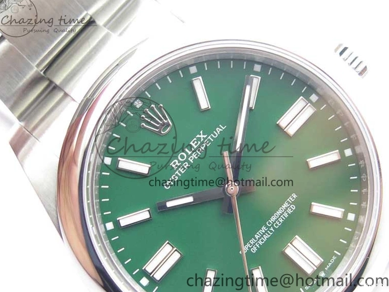 Best 124300 Bracelet Maker BP Green on SS Edition Oyster Dial 41mm Perpetual 0522